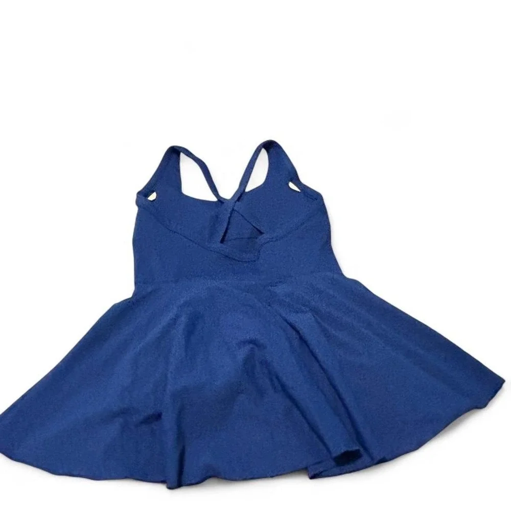 royal blue athletic tennis dress with built-in shorts Size XL